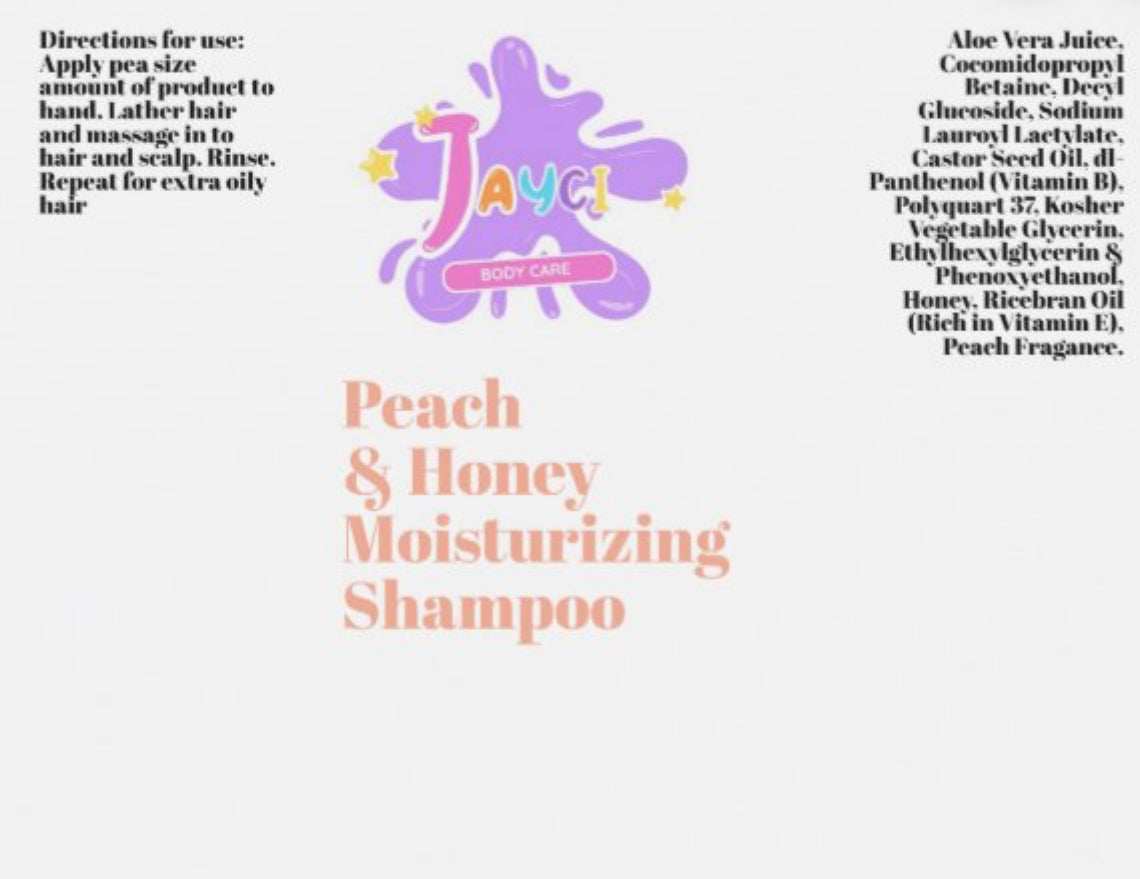 Peach and Honey Moisturizing Shampoo